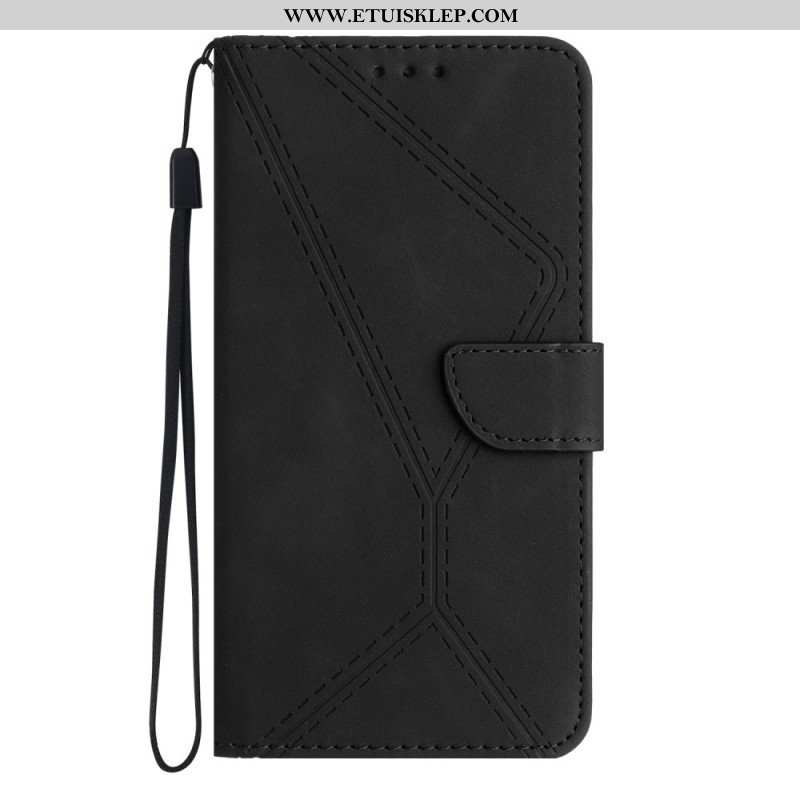 Etui Folio do Huawei P60 Pro Linia Z Efektem Skóry